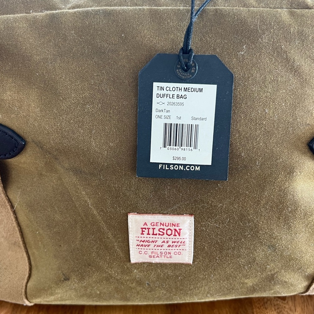 Filson MEDIUM TIN CLOTH DUFFLE BAG
